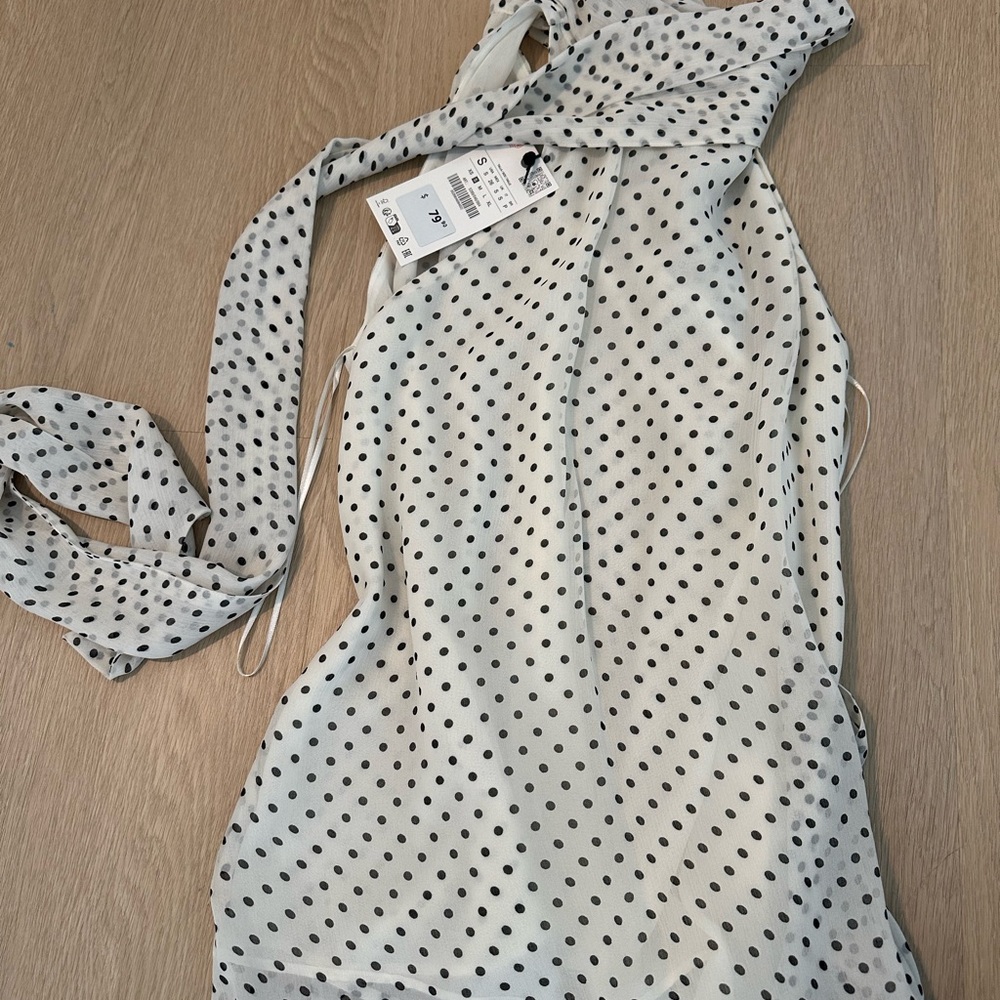 Zara Polka Dot Halter Top
